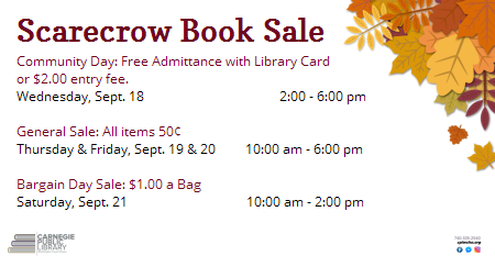 Scarecrow Book Sale